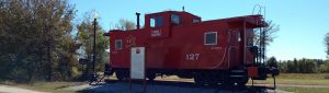 Katy Trail, red caboose