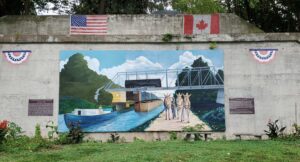 Erie Canal, Clyde mural