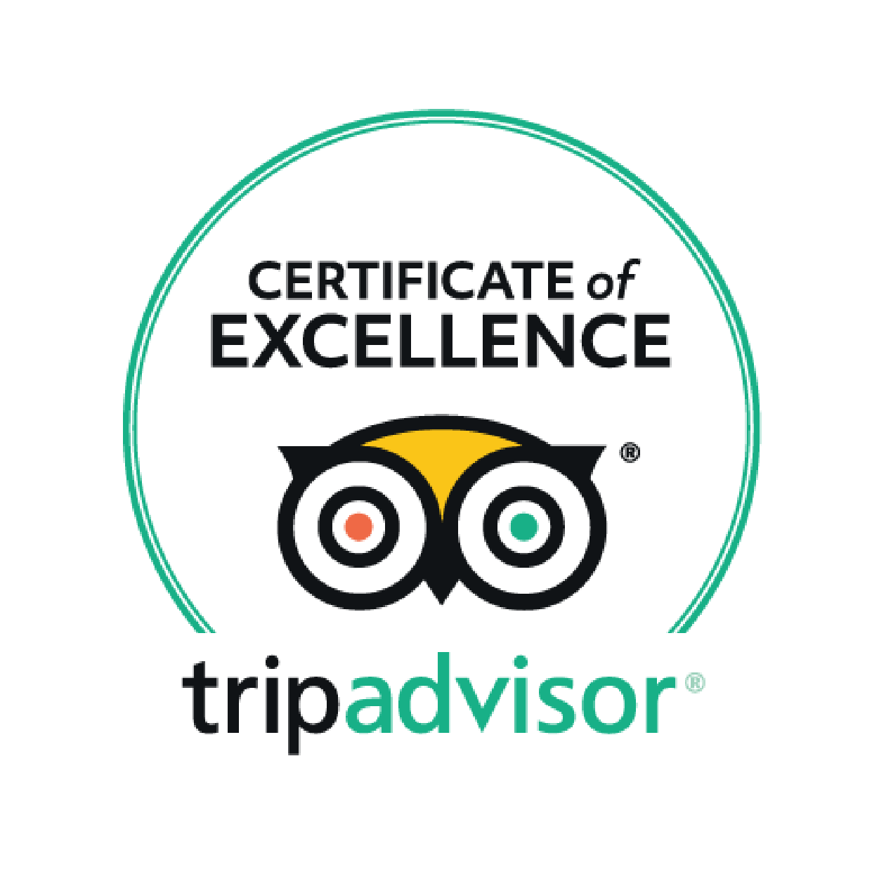 Trip Advisor Certificate of Excellence