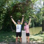 Couple Celebrating after completed ride