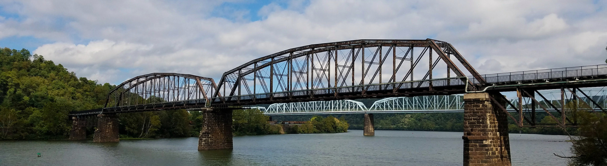 Bridge spanning the river on the GAP
